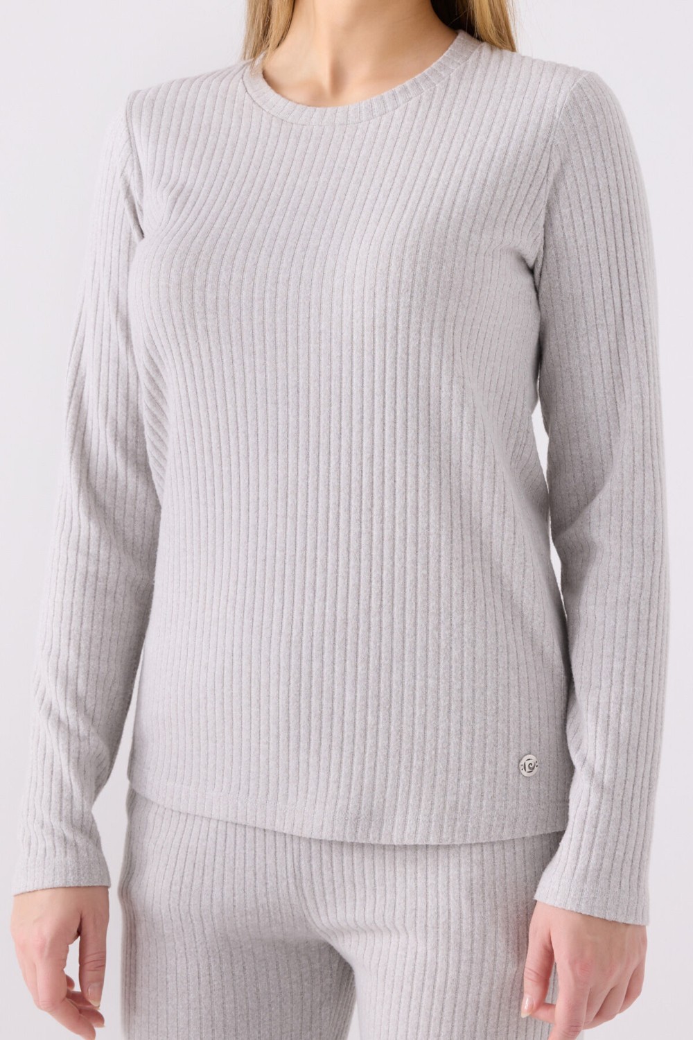 Pierre Cardin Pıerre Cardın Kadın Uzun Kol Pijama Takım PC8908 Bej görsel 4