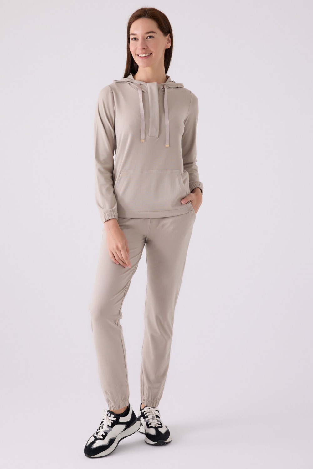 Pierre Cardin Pıerre Cardın Kadın Uzun Kol Pijama Takım PC8924 Kum