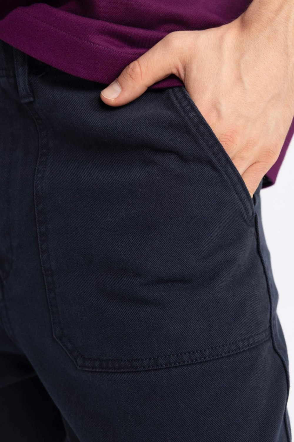 DeFacto Gabardin Pantolon Baggy Fit Bol Rahat Kesim Cepli Düz Paça B4762AX24SP görsel 5
