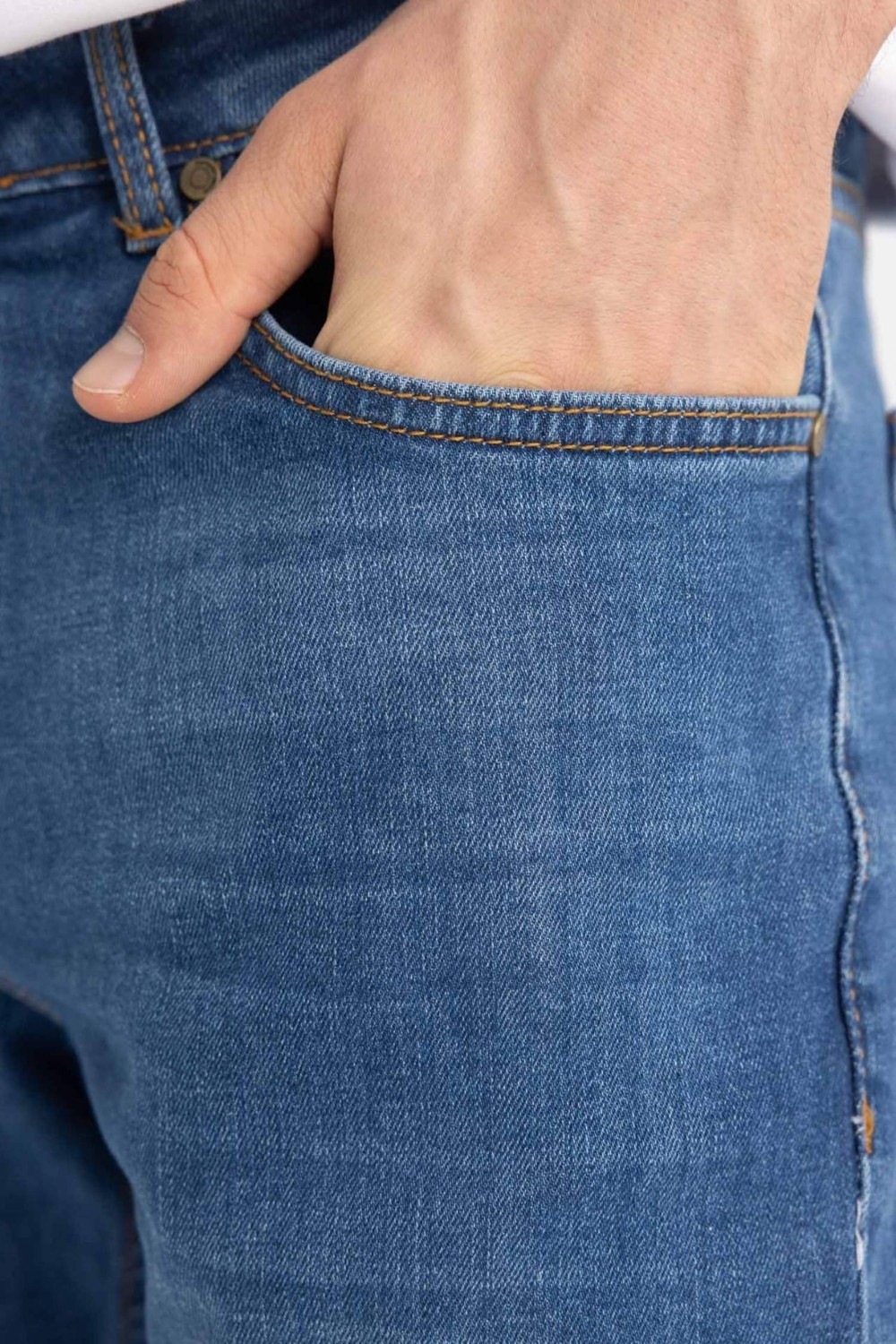 DeFacto Sergio Regular Fit Normal Kalıp Normal Bel Boru Paça Jean Pantolon A6948AX24SP görsel 5