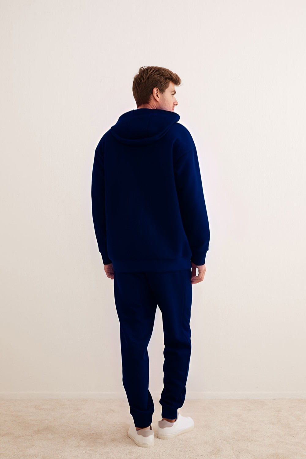 CMZ Collection Erkek 3 Iplik Oversize Bol Kesim Rahat Günlük Eşofman Takımı görsel 2
