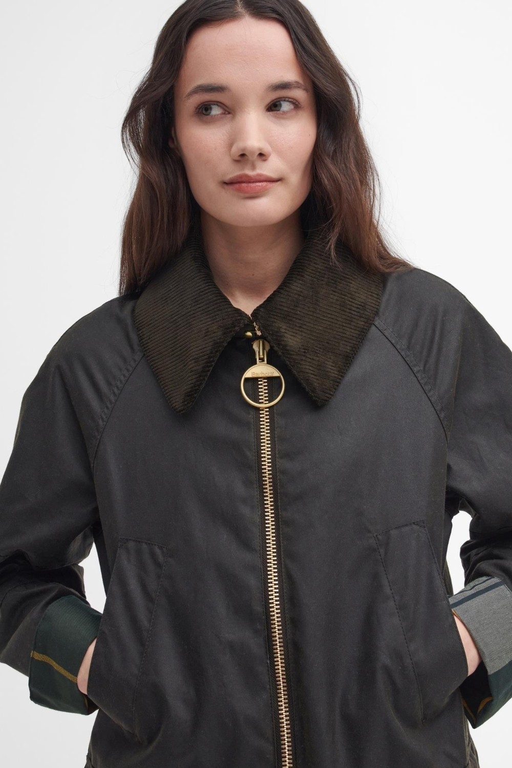 Barbour Allerston Yağlı Ceket OL71 Olive-Ancient görsel 4