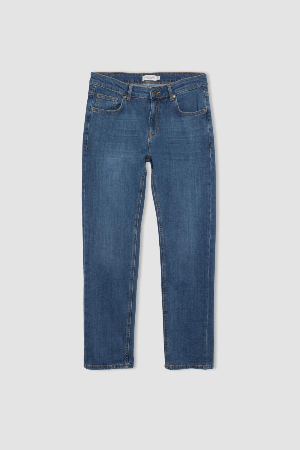 DeFacto Sergio Regular Fit Normal Kalıp Normal Bel Boru Paça Jean Pantolon A6948AX24SP görsel 7