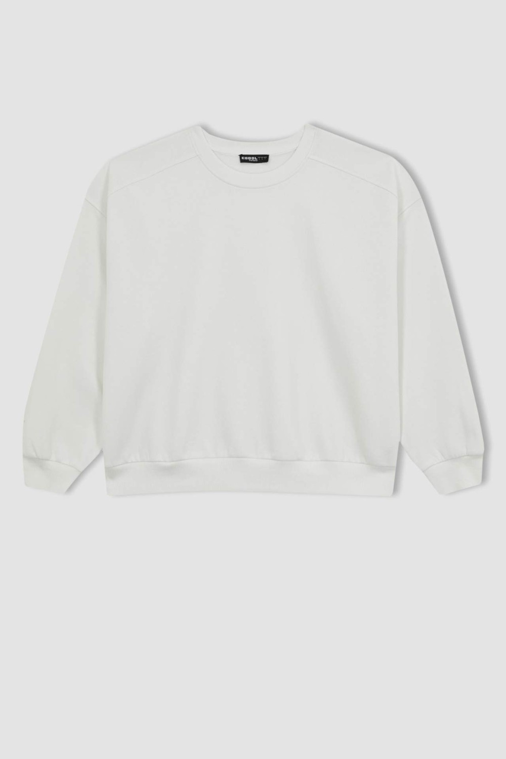 DeFacto Coool Oversize Fit Bisiklet Yaka Kalın Sweatshirt A4177AX23WN görsel 7