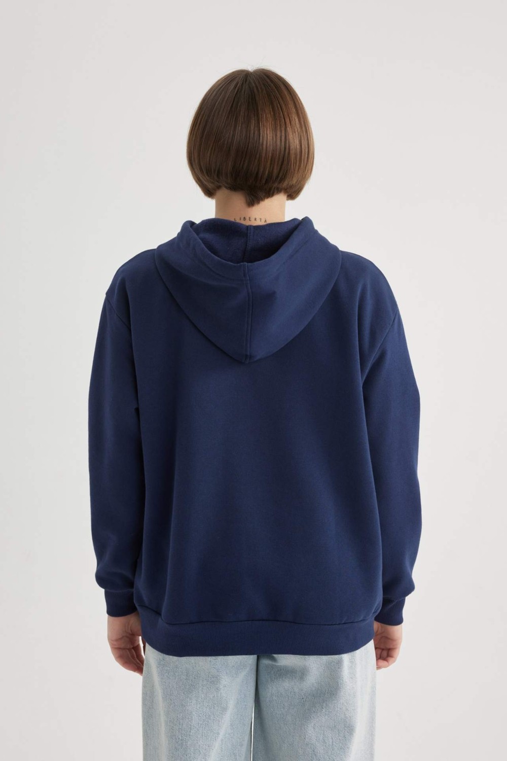 DeFacto Relax Fit Kapüşonlu Kalın Sweatshirt W1240AZ23WN görsel 6