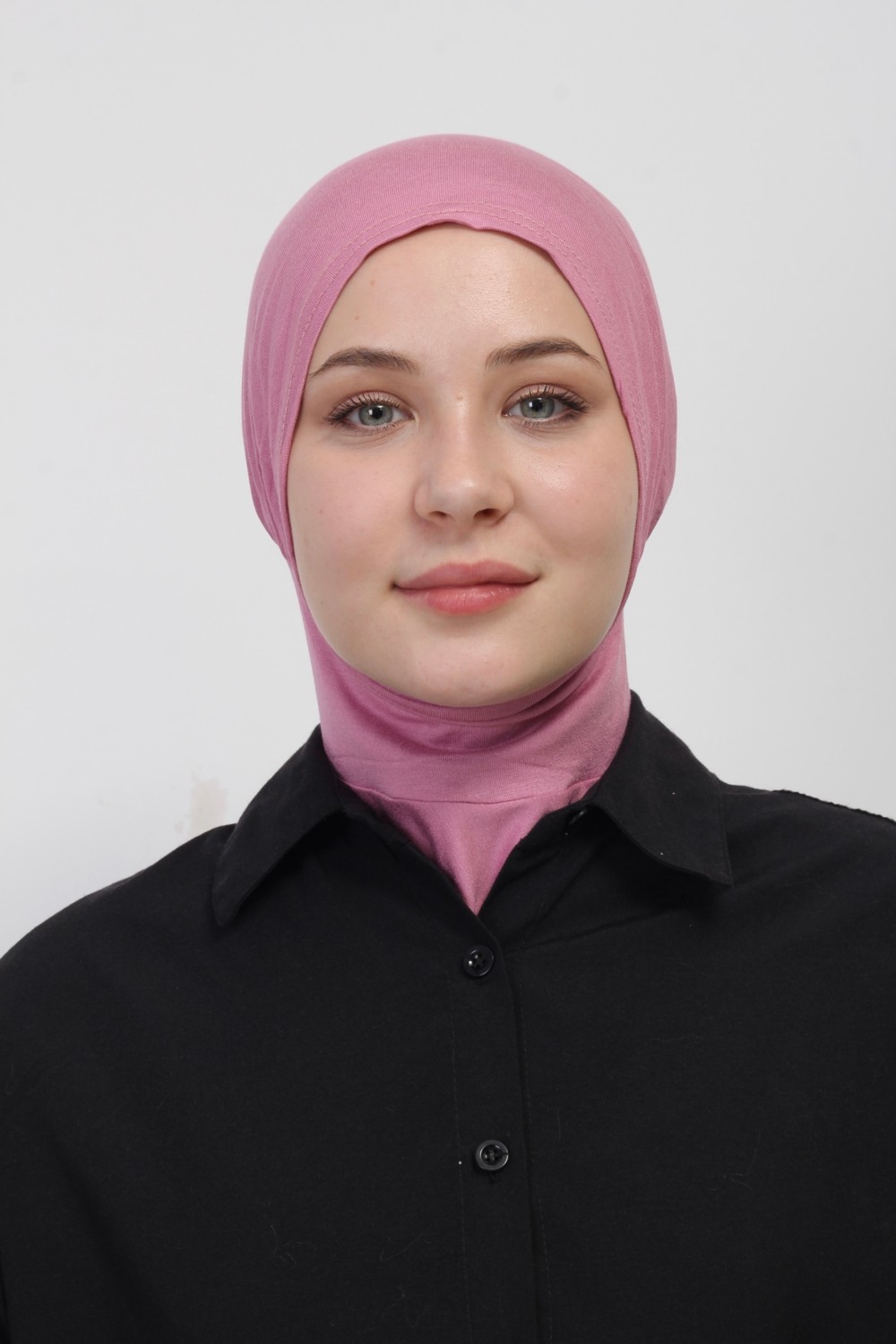 Manolyaşal İslamic Hijab Manolya Şal Pratik Hazır Kaymayan Terletmeyen Boyunluklu Geçmeli Bone görsel 8