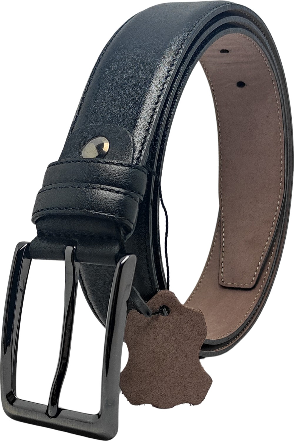 Genuıne Leather Eds Company Genuine Leather Company Eds Erkek SIYAH%100 Hakiki Deri Kemer görsel 5
