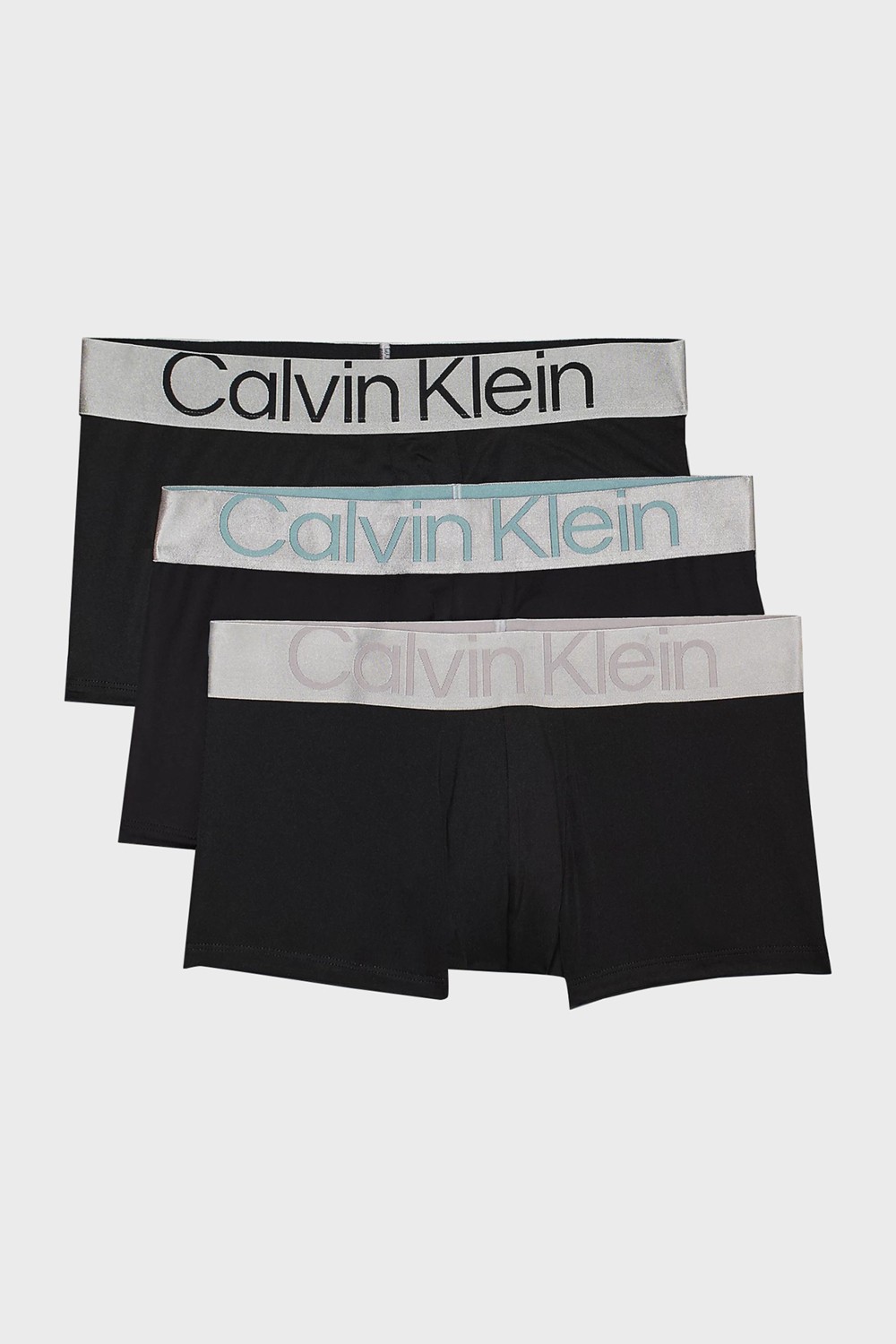 Calvin Klein Erkek 3'lü Trunk Boxer Seti Siyah Konforlu Paça Tipi Düşük Bel görsel 7