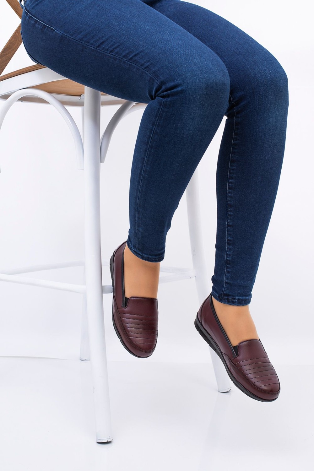 Ern Shoes İçi Hakiki Dei Tam Ortopedik Topuk Destekli Anne Ayakkabısı görsel 8