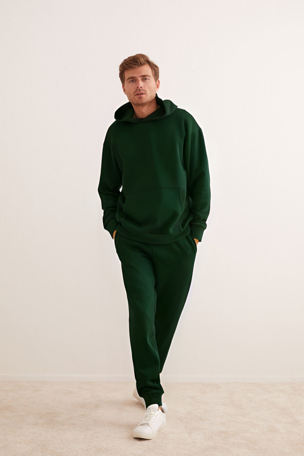 CMZ Collection Erkek 3 Iplik Oversize Bol Kesim Rahat Günlük Eşofman Takımı görsel 3