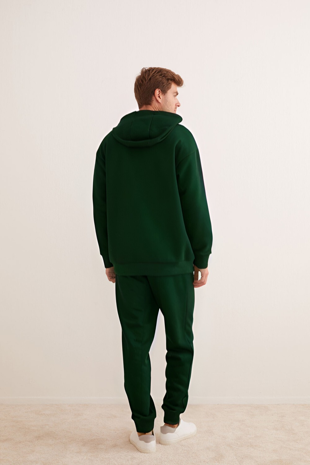 CMZ Collection Erkek 3 Iplik Oversize Bol Kesim Rahat Günlük Eşofman Takımı görsel 4