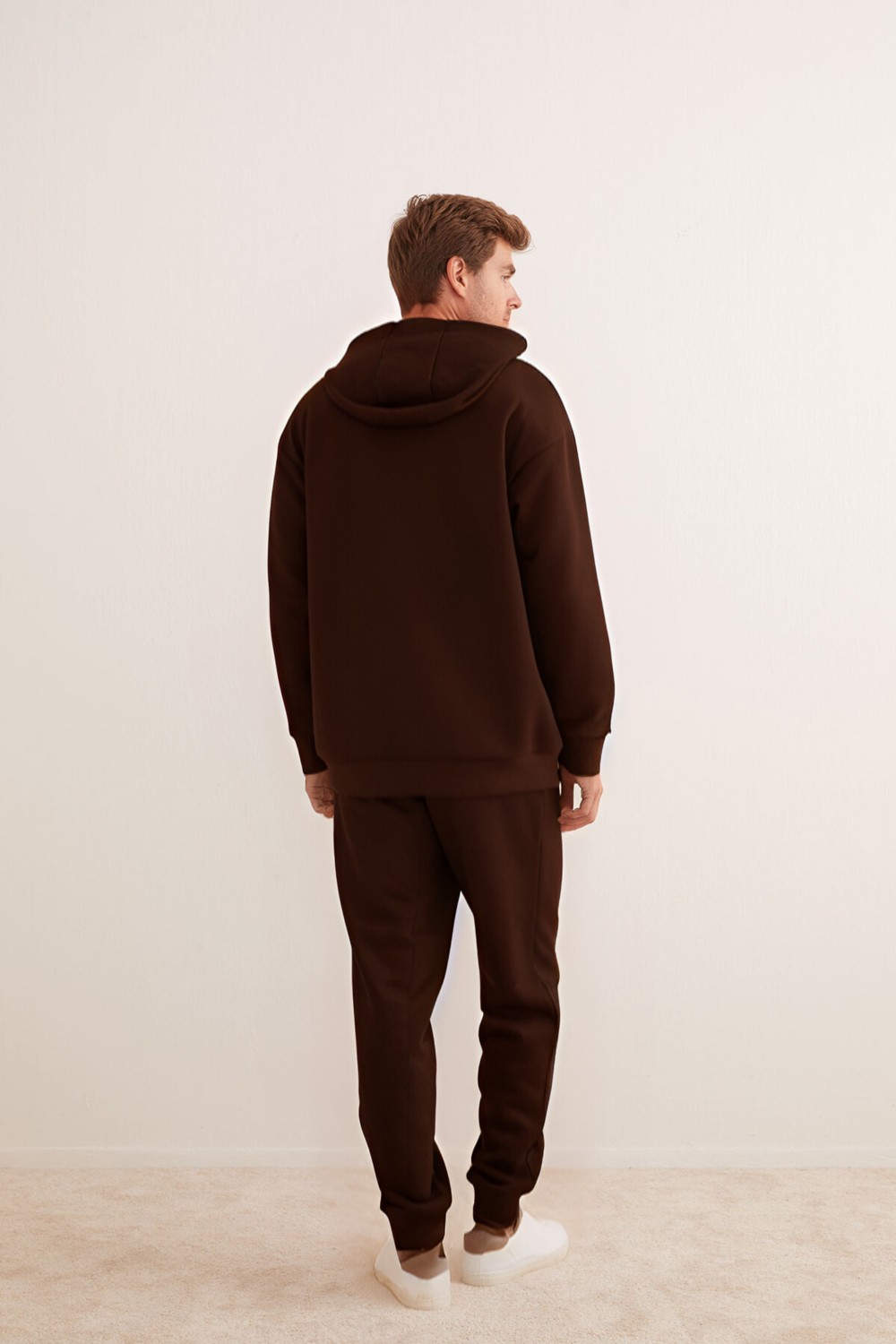 CMZ Collection Erkek 3 Iplik Oversize Bol Kesim Rahat Günlük Eşofman Takımı görsel 6