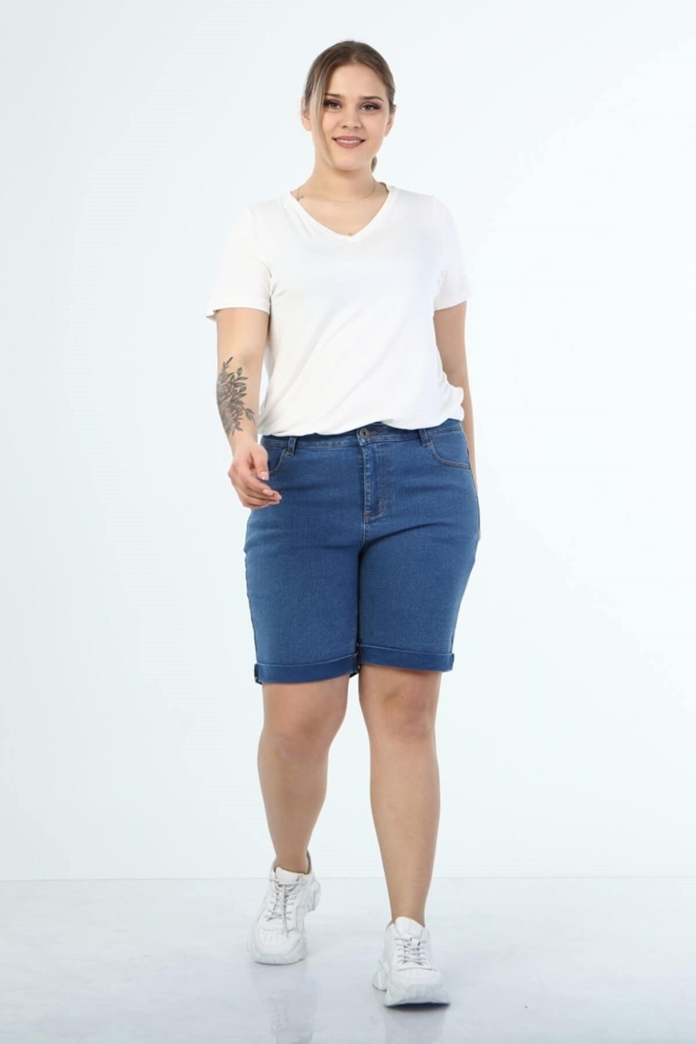 Myline 5 Cep Denim Şort görsel 2