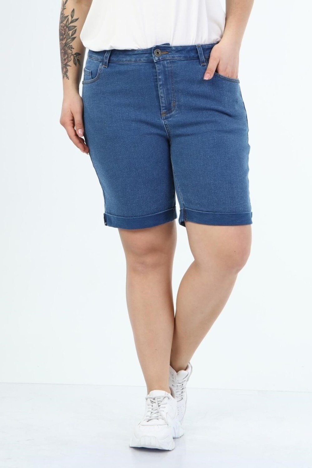 Myline 5 Cep Denim Şort görsel 5