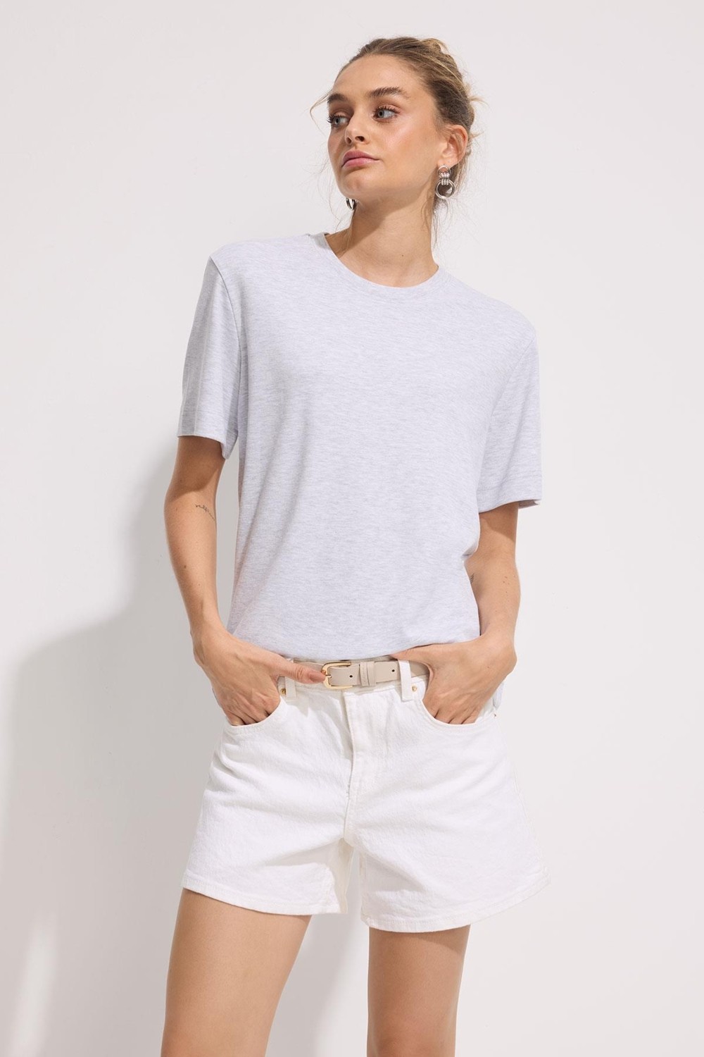 Babokah Premium Pamuk Basic Tshirt Kadın