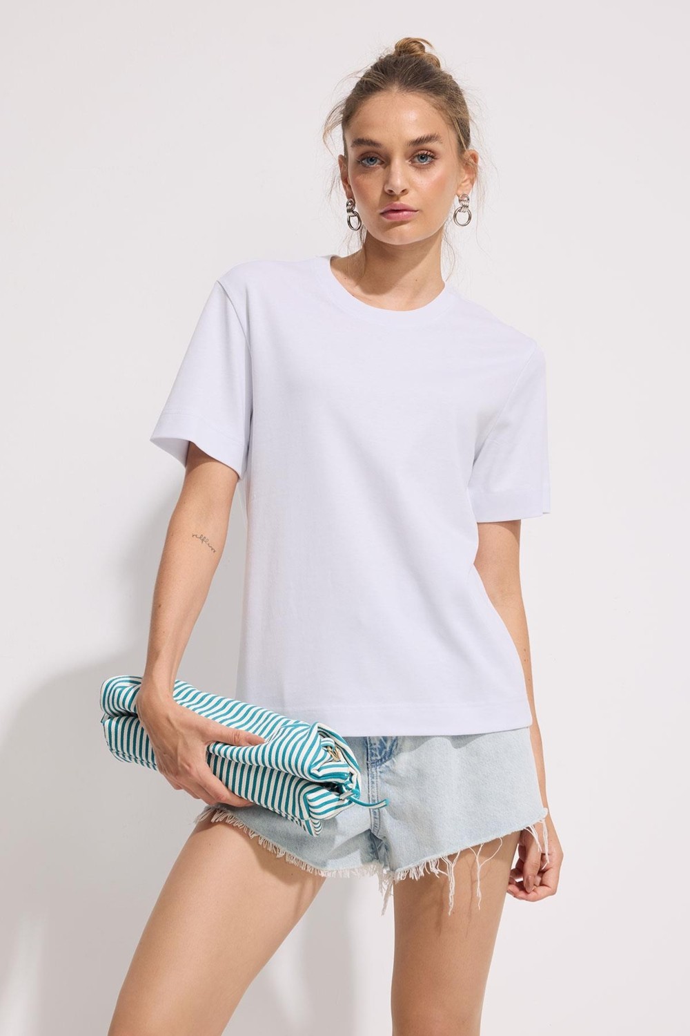 Babokah Premium Pamuk Basic Tshirt Kadın