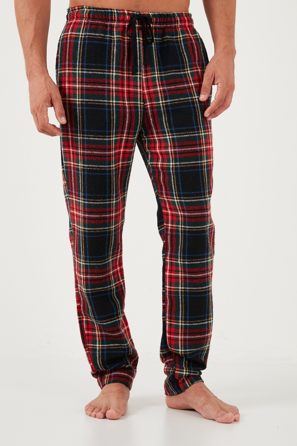 Buratti Pamuklu Regular Fit Ekoseli Elastik Bel Pijama Altı Erkek Pijama Altı 611PT00154 görsel 3