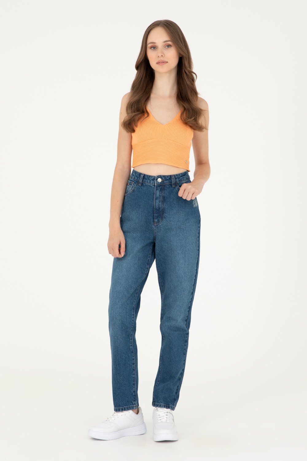 U.S. Polo Assn. Kadın Mavi Jean Pantolon 50282809-DN0022