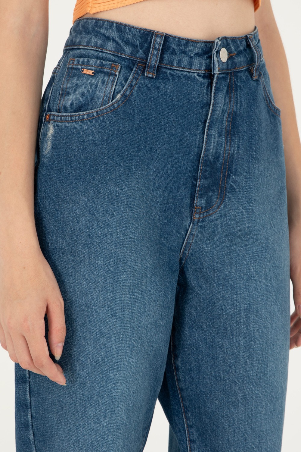 U.S. Polo Assn. Kadın Mavi Jean Pantolon 50282809-DN0022 görsel 5