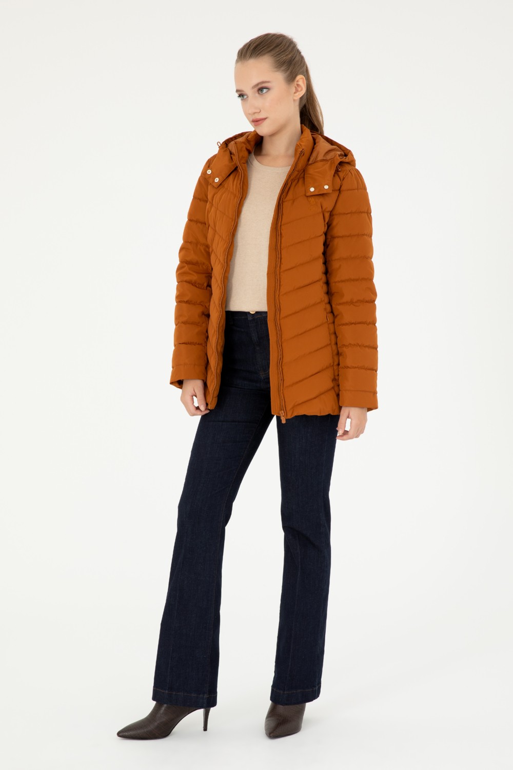 U.S. Polo Assn. Kadın Coconut Mont 50292672-VR153 görsel 4