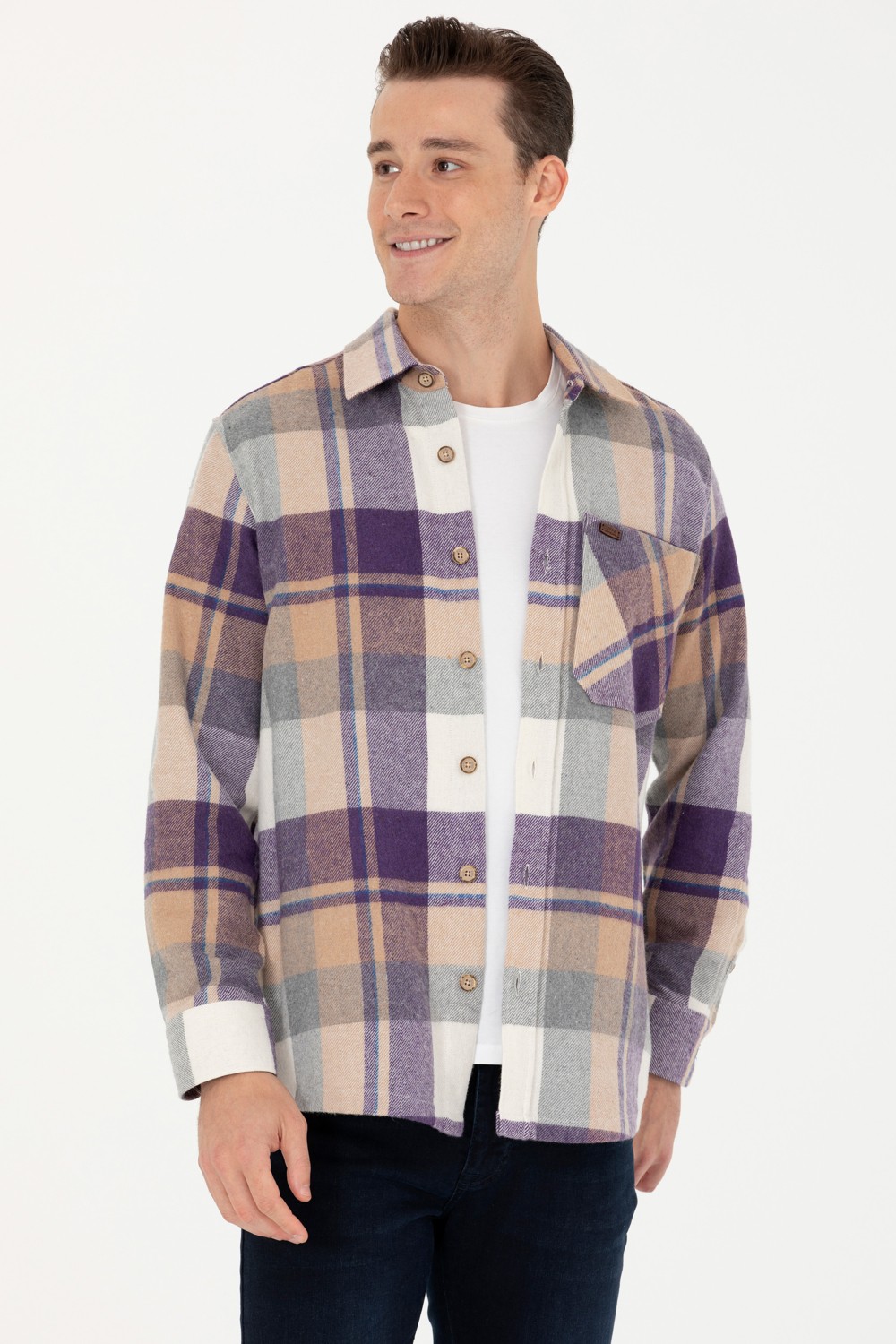 U.S. Polo Assn. Erkek Oduncu Camel Gömlek 50277955-VR015 görsel 3