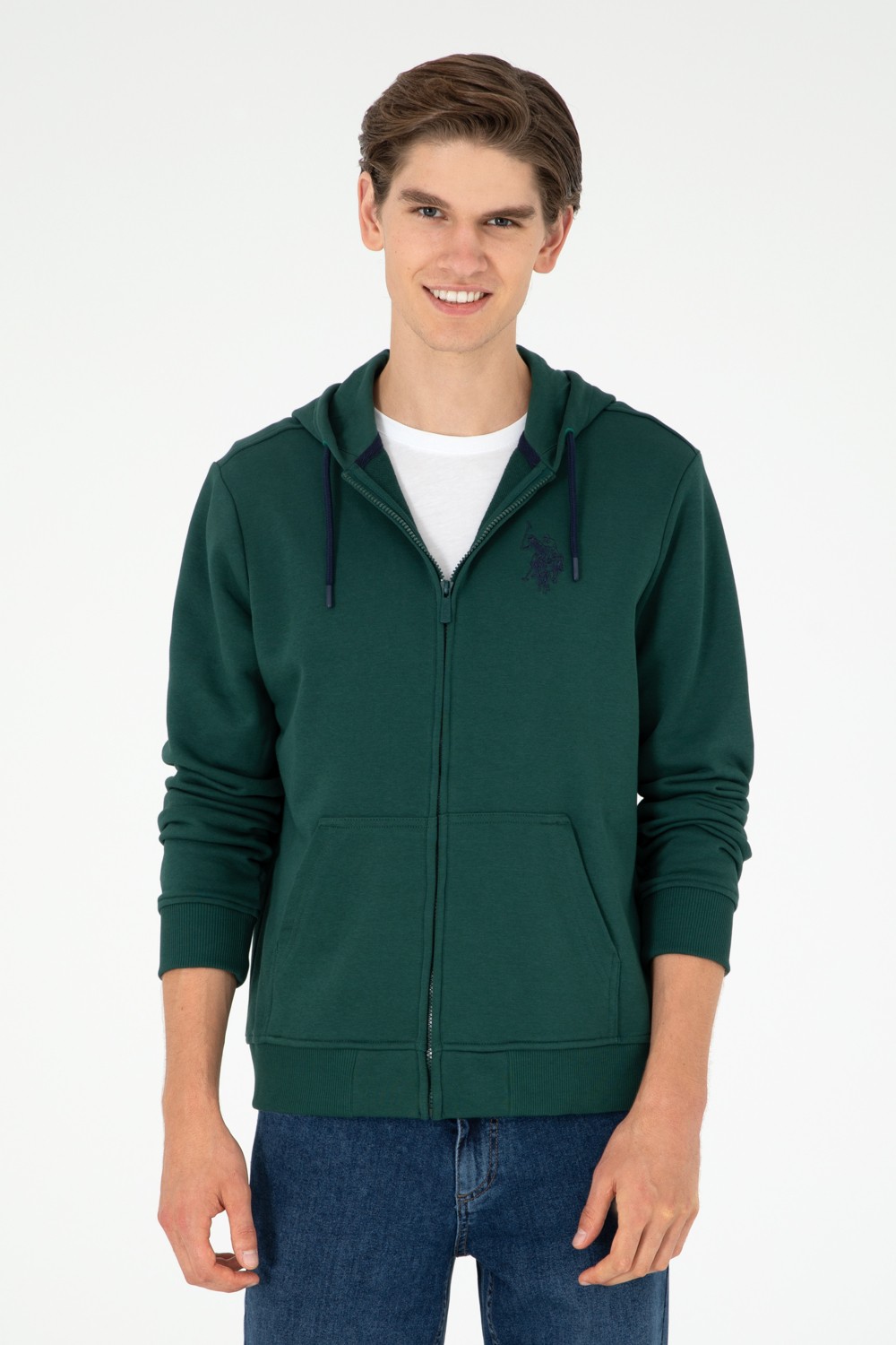 U.S. Polo Assn. Erkek Kahverengi Örme Hırka 50295147-VR029