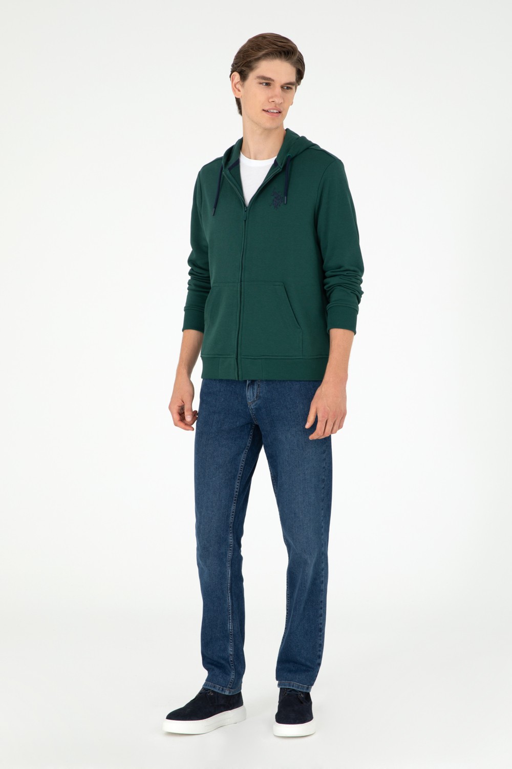 U.S. Polo Assn. Erkek Kahverengi Örme Hırka 50295147-VR029 görsel 4
