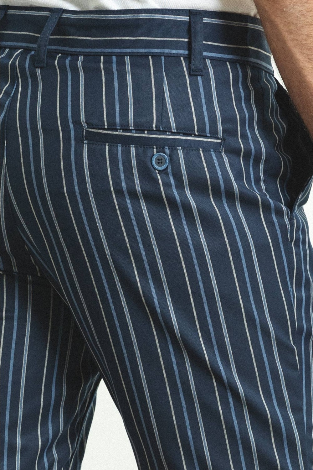 MCR Çizgili Kamel Rengi Super Slim Fit Erkek Şort görsel 3
