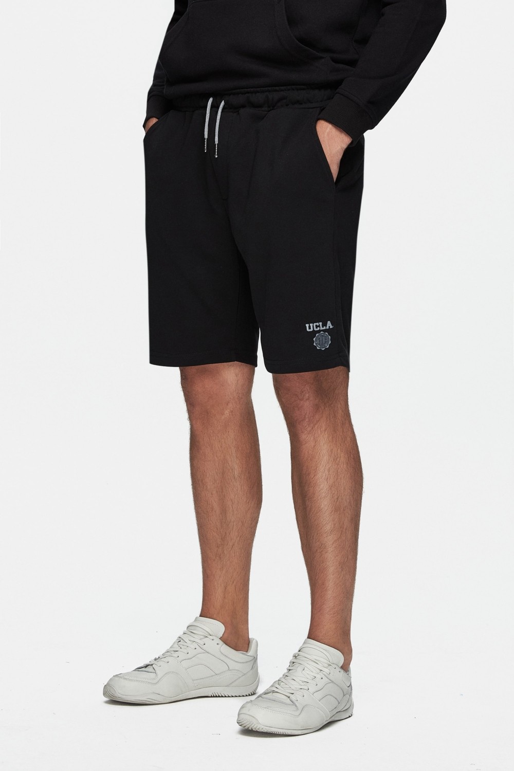 Ucla Randy Siyah Baskılı Baskılı Standard Fit Erkek Örme Şort görsel 2
