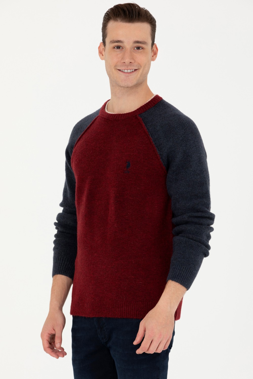 U.S. Polo Assn. Erkek Bordo Kazak /Triko 50271049-VR014