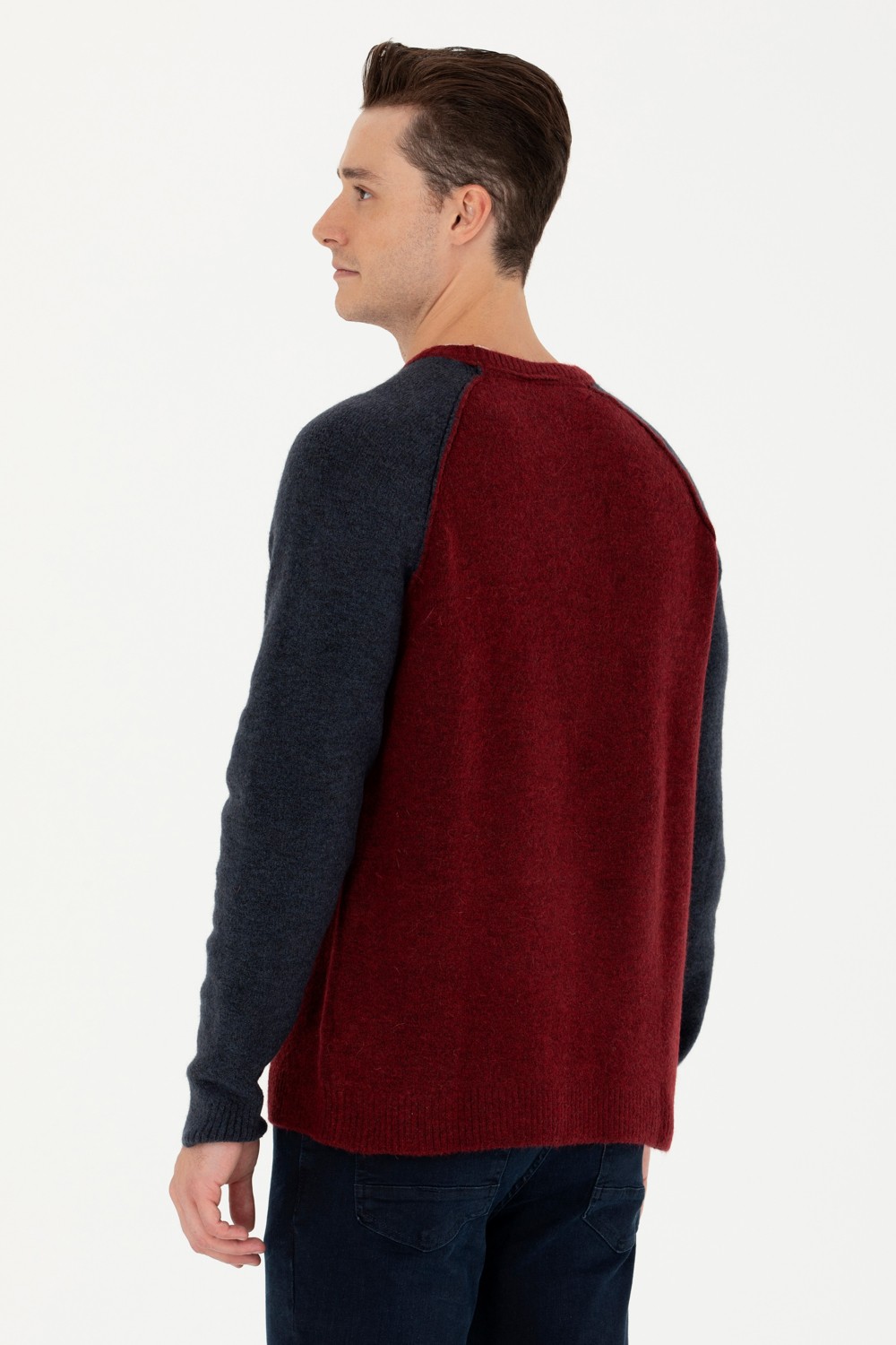 U.S. Polo Assn. Erkek Bordo Kazak /Triko 50271049-VR014 görsel 5