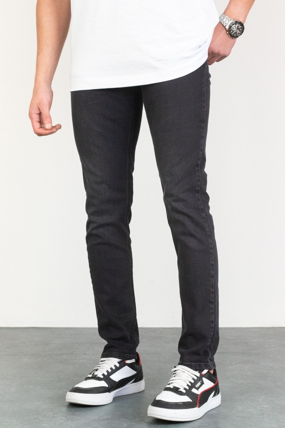 Hlt Jeans Jeffrey Taşlamalı Slim Fit Antrasit Kot Pantolon görsel 5