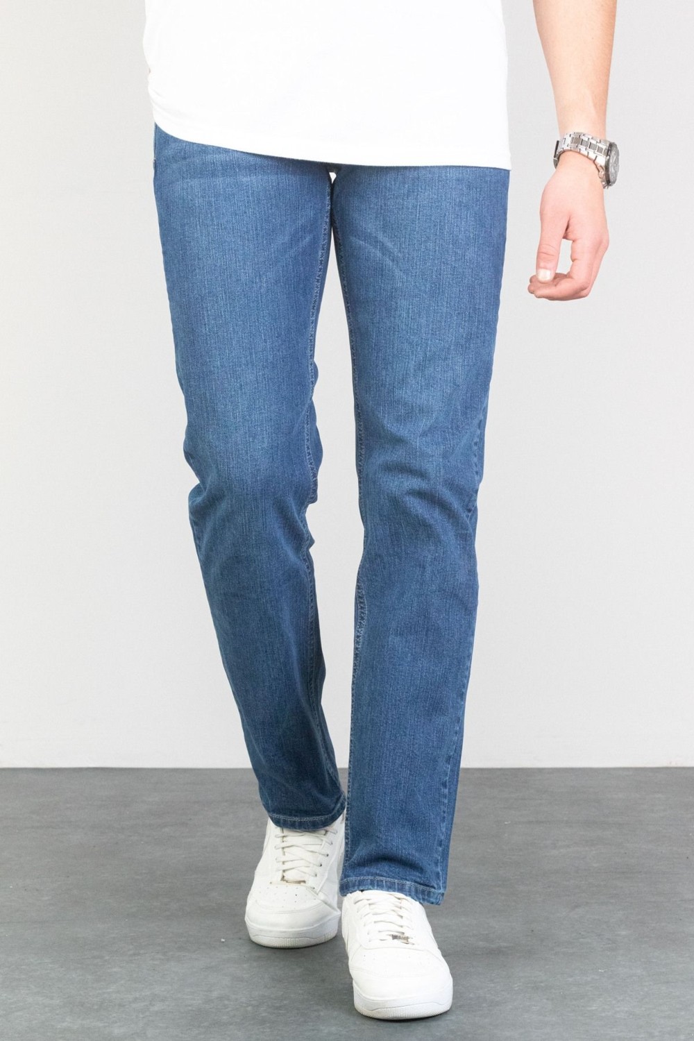 Hlt Jeans Erkek Kahverengi Regular Fit Rahat Kesim Esnek Likralı Denim Jeans Kot Pantolon HLTHE001979 görsel 3