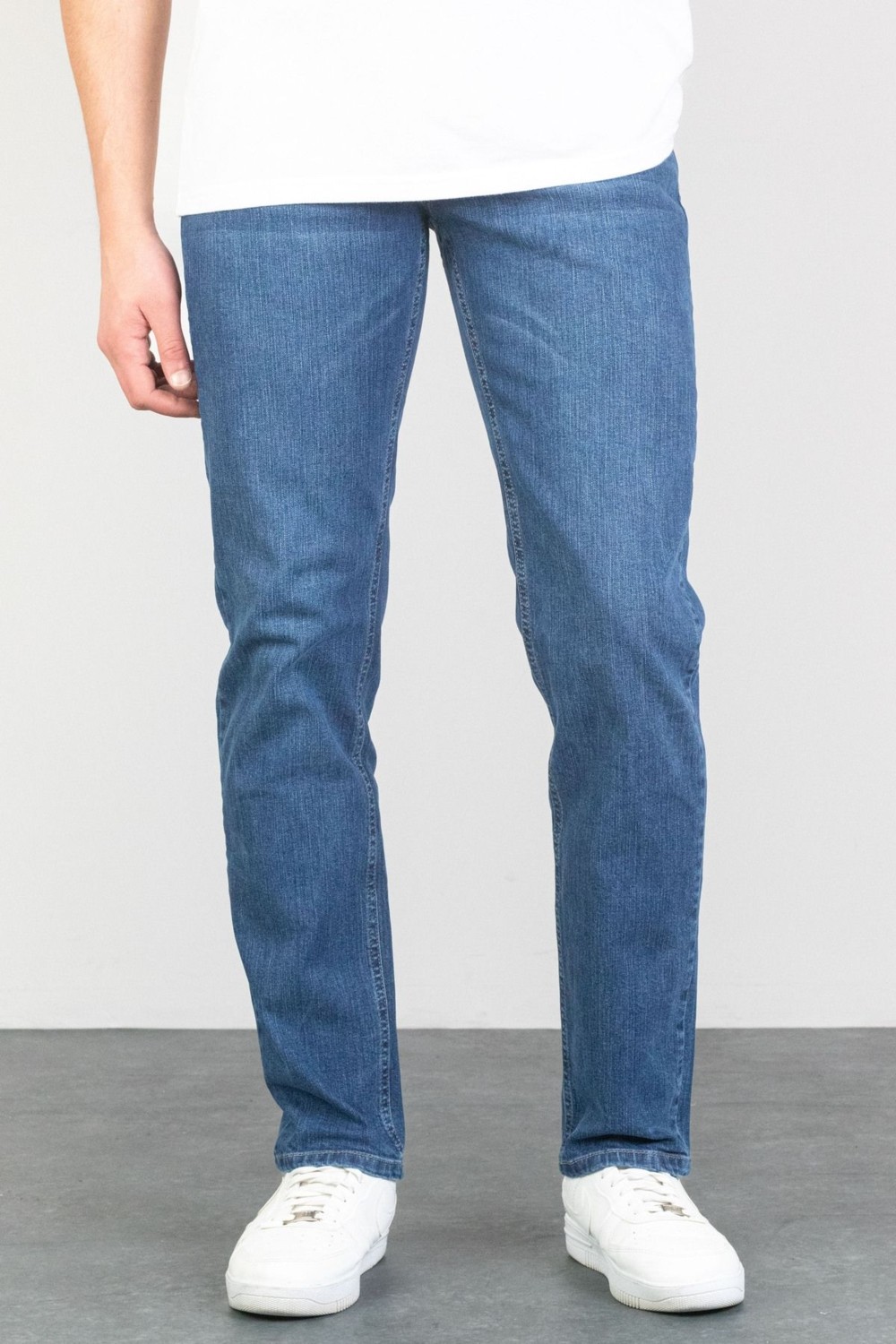 Hlt Jeans Erkek Kahverengi Regular Fit Rahat Kesim Esnek Likralı Denim Jeans Kot Pantolon HLTHE001979 görsel 5
