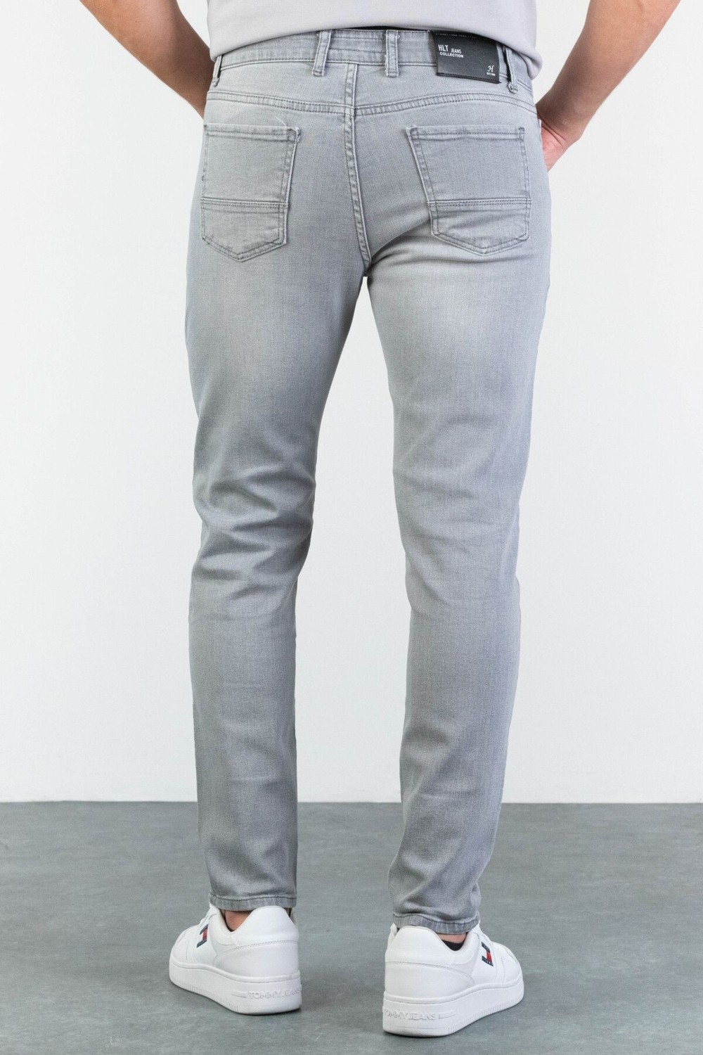 Hlt Jeans Erkek Gri Slim Fit Dar Kesim Esnek Likralı Denim Jeans Kot Pantolon HLTVALGREY-A görsel 5