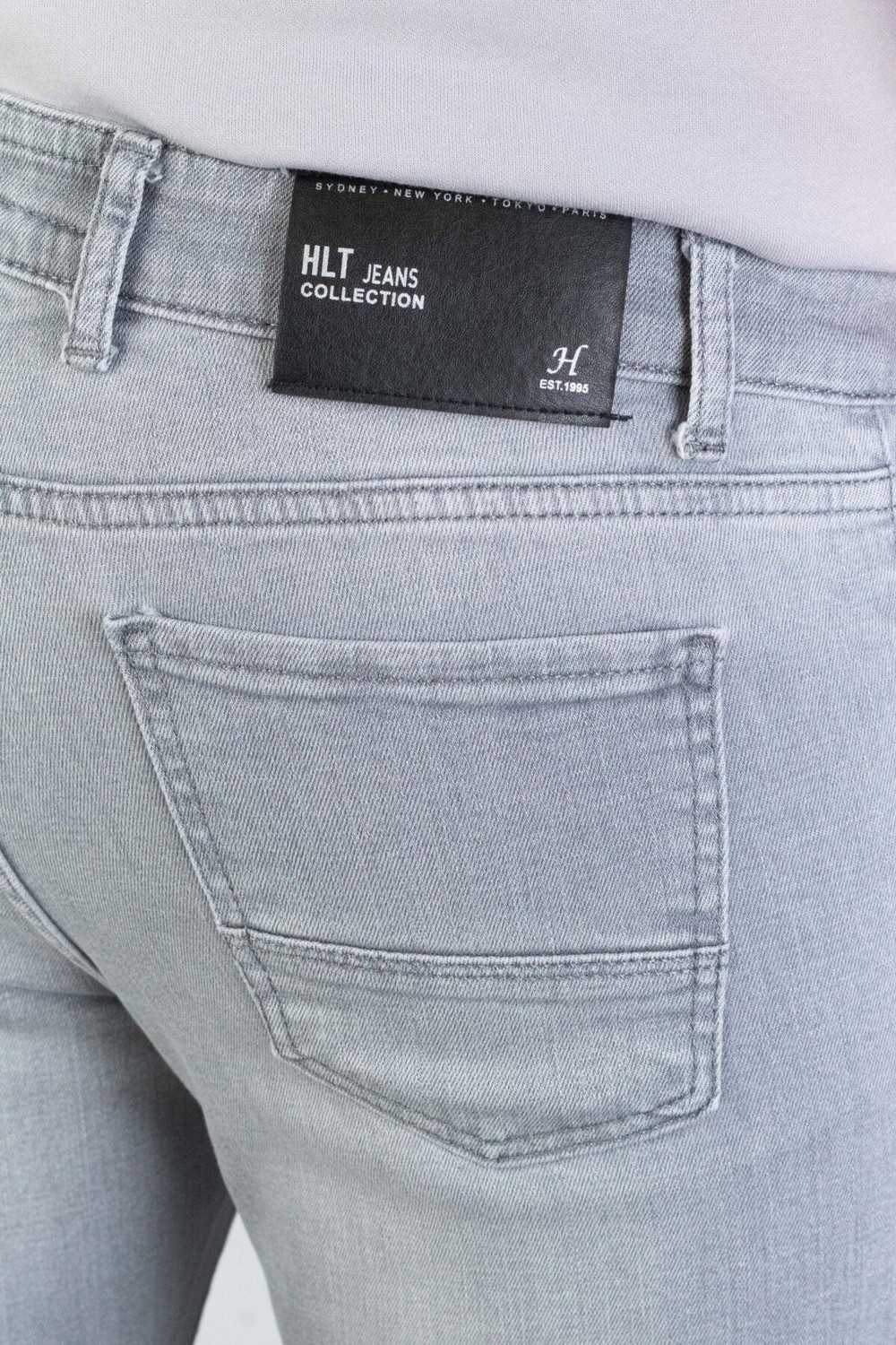 Hlt Jeans Erkek Gri Slim Fit Dar Kesim Esnek Likralı Denim Jeans Kot Pantolon HLTVALGREY-A görsel 7