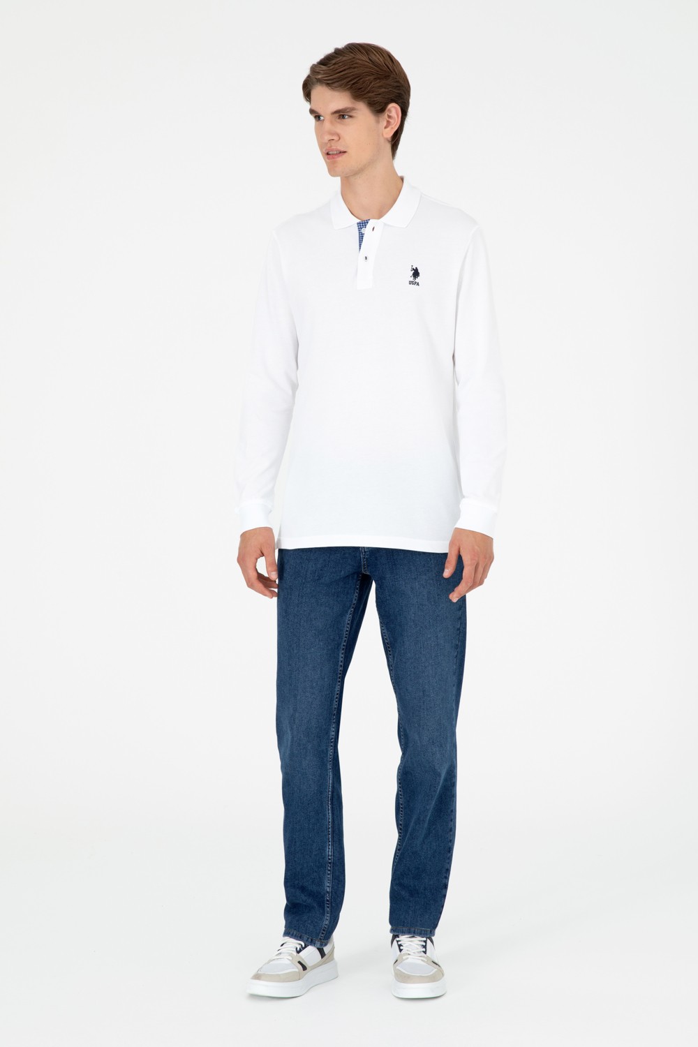 U.S. Polo Assn. Erkek Açık Haki Sweatshirt 50289062-VR183 görsel 4
