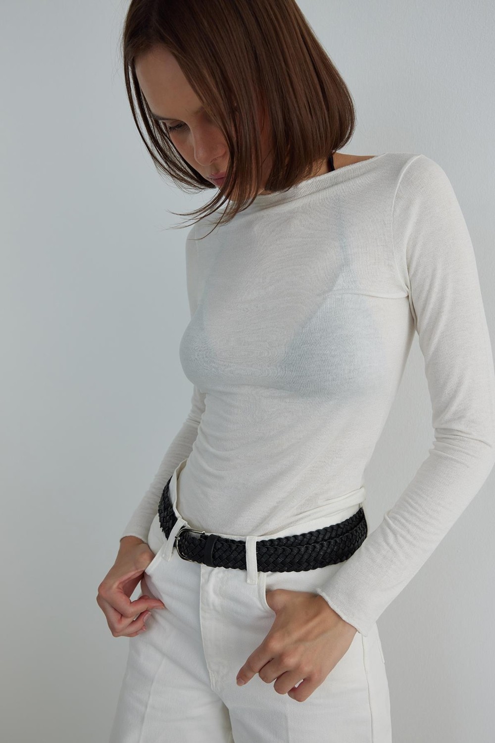 Suud Collection Siyah El Örgüsü Kemer görsel 4