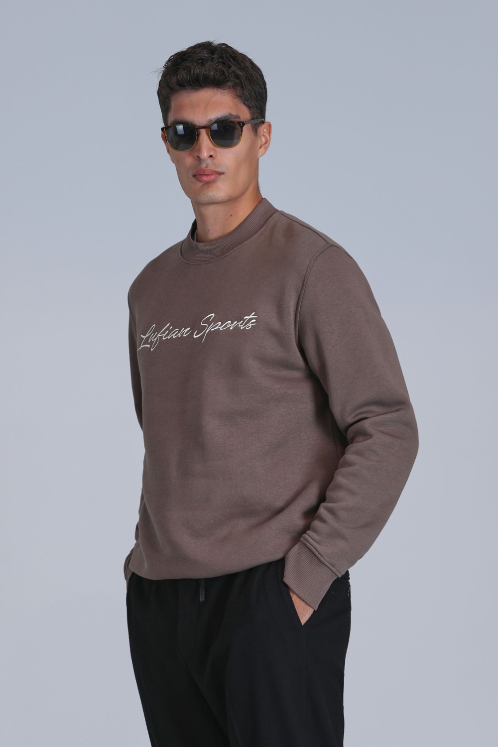 Lufian Loved Erkek Sweatshirt Siyah görsel 5