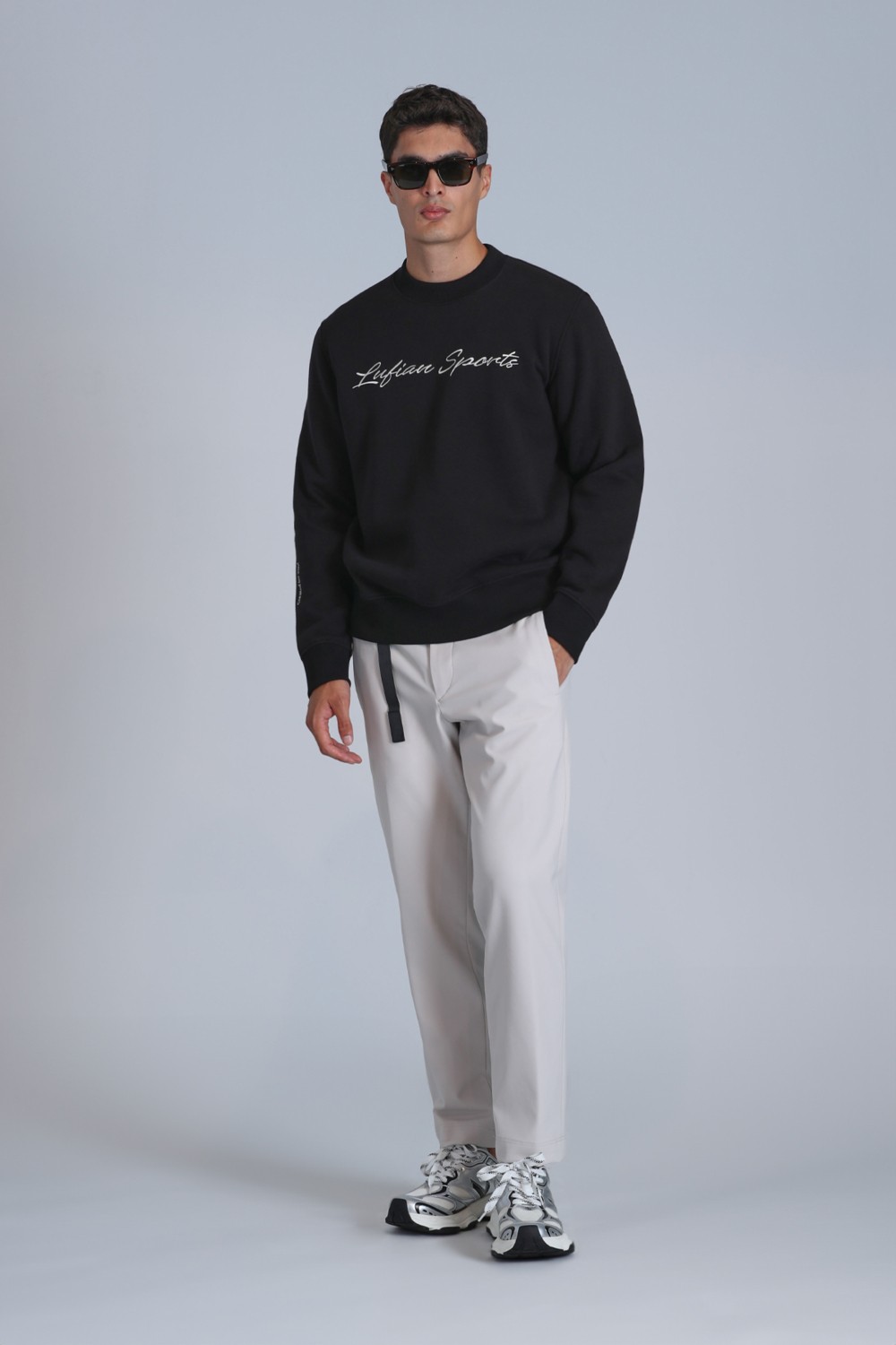 Lufian Loved Erkek Sweatshirt Siyah görsel 8