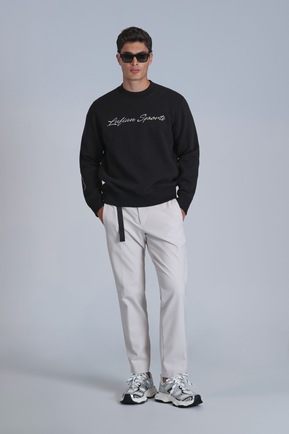 Lufian Loved Erkek Sweatshirt Siyah görsel 4