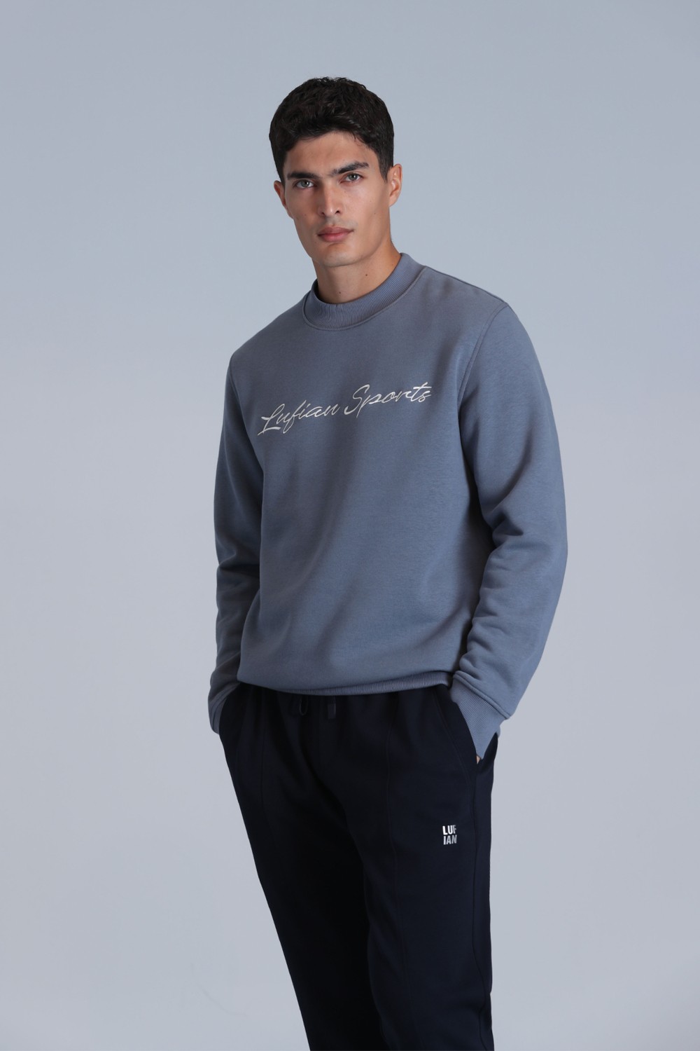 Lufian Loved Erkek Sweatshirt Siyah