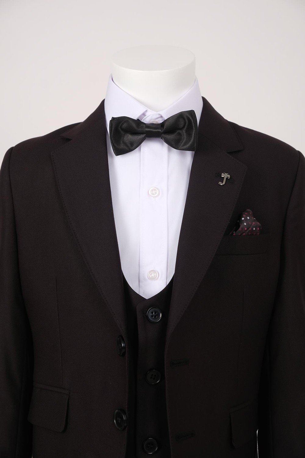 Doctor Junior Erkek Çocuk Slim Fit Lacivert Takım Elbise Poliviskon Kumaş Modeli MNVS12132 görsel 4