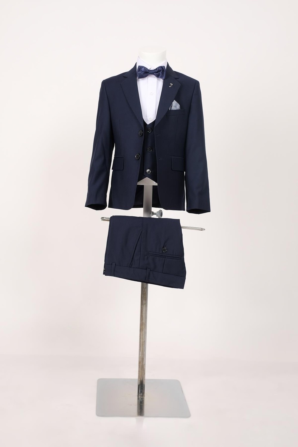 Doctor Junior Erkek Çocuk Slim Fit Lacivert Takım Elbise Poliviskon Kumaş Modeli MNVS12132 görsel 6