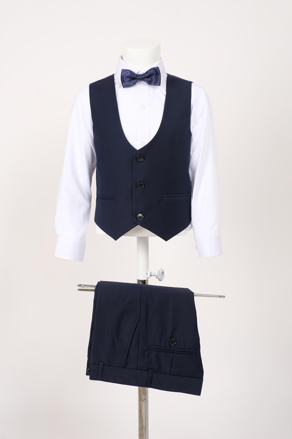 Doctor Junior Erkek Çocuk Slim Fit Lacivert Takım Elbise Poliviskon Kumaş Modeli MNVS12132 görsel 7