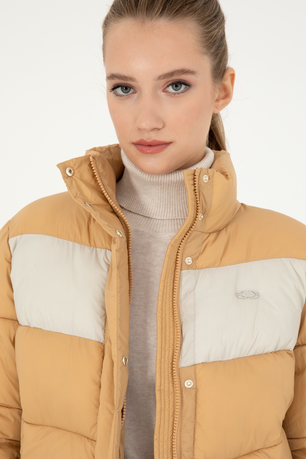 U.S. Polo Assn. Kadın Camel Mont 50292674-VR015 görsel 2