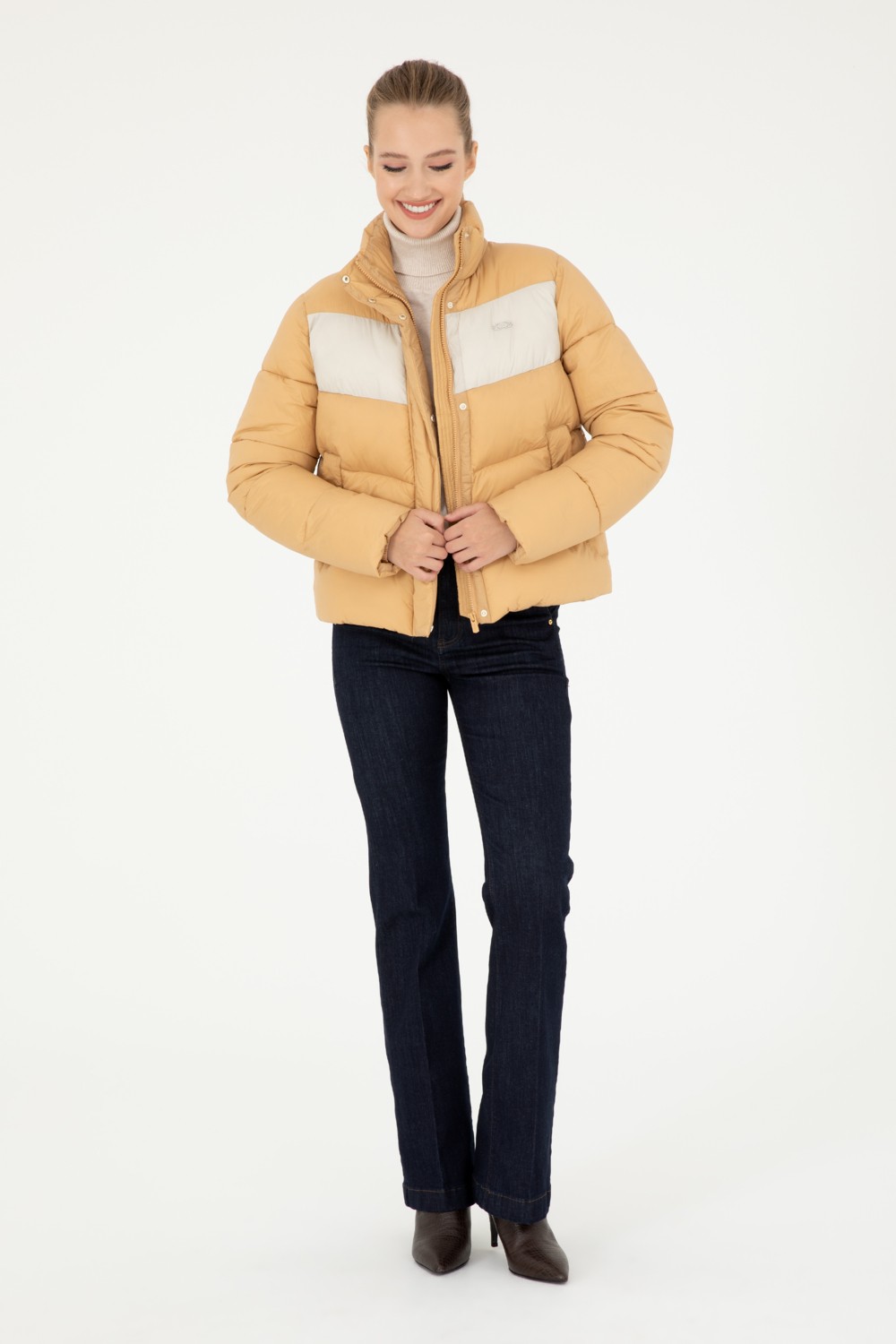 U.S. Polo Assn. Kadın Camel Mont 50292674-VR015 görsel 4