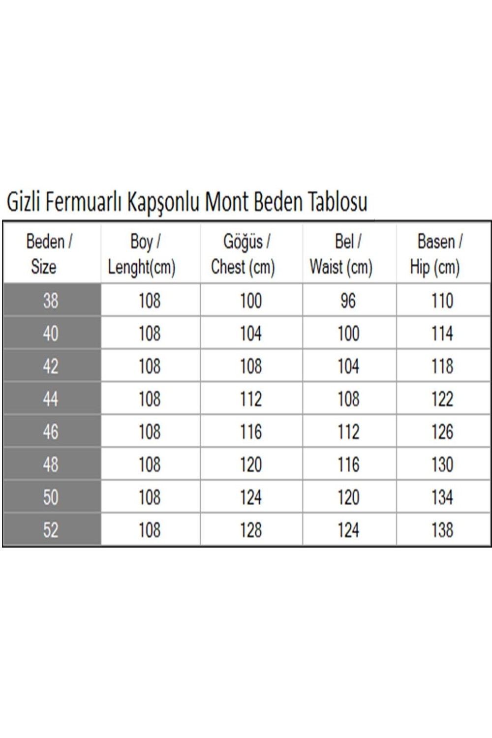 Moda Mihram Gizli Fermuarlı Kapşonlu Mont 19211 görsel 5