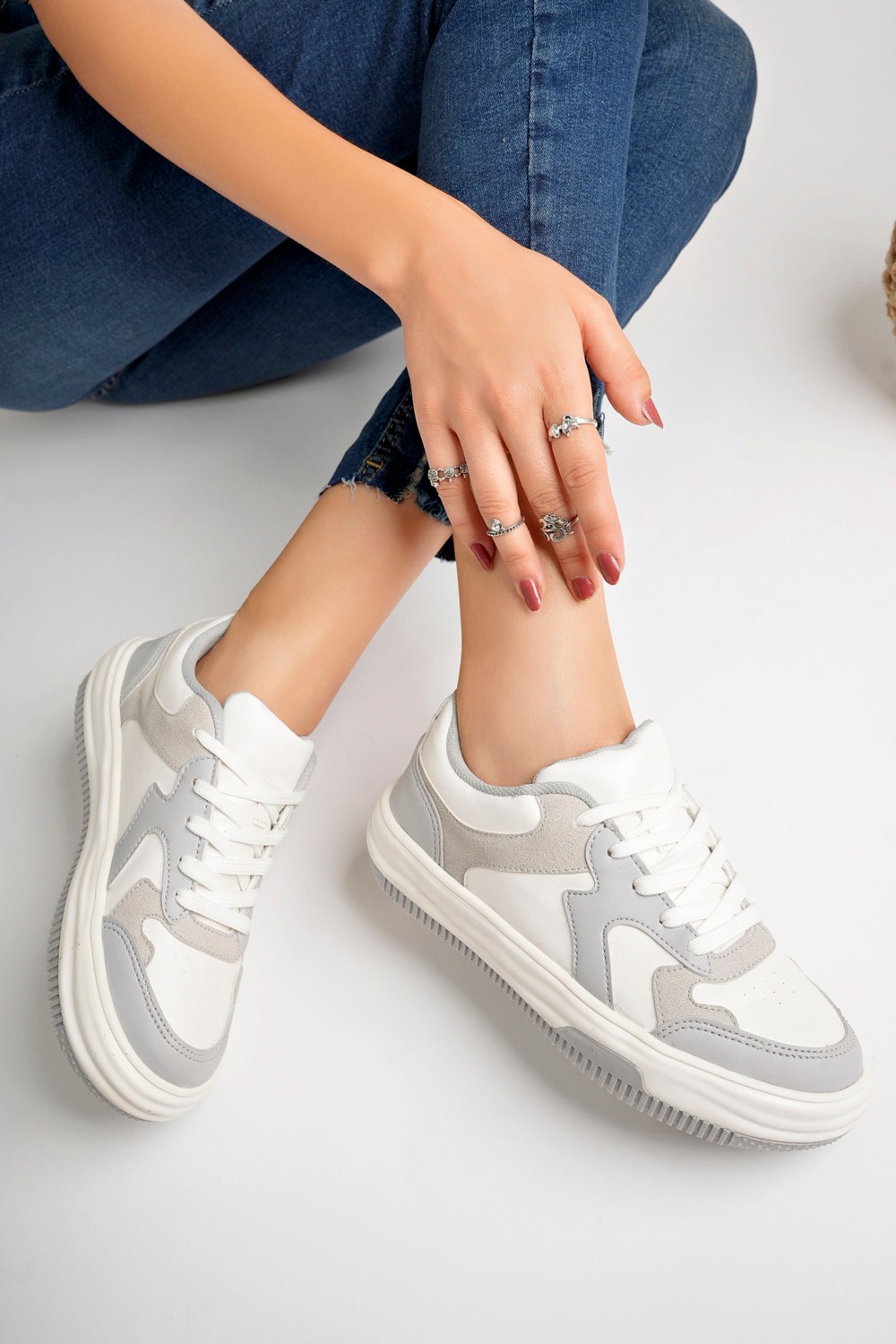 Pasyone Siyah Kadın Sneaker Günlük Ayakkabı görsel 3