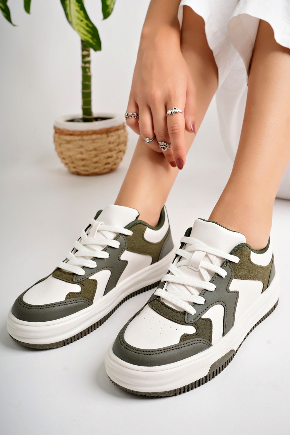 Pasyone Siyah Kadın Sneaker Günlük Ayakkabı görsel 7
